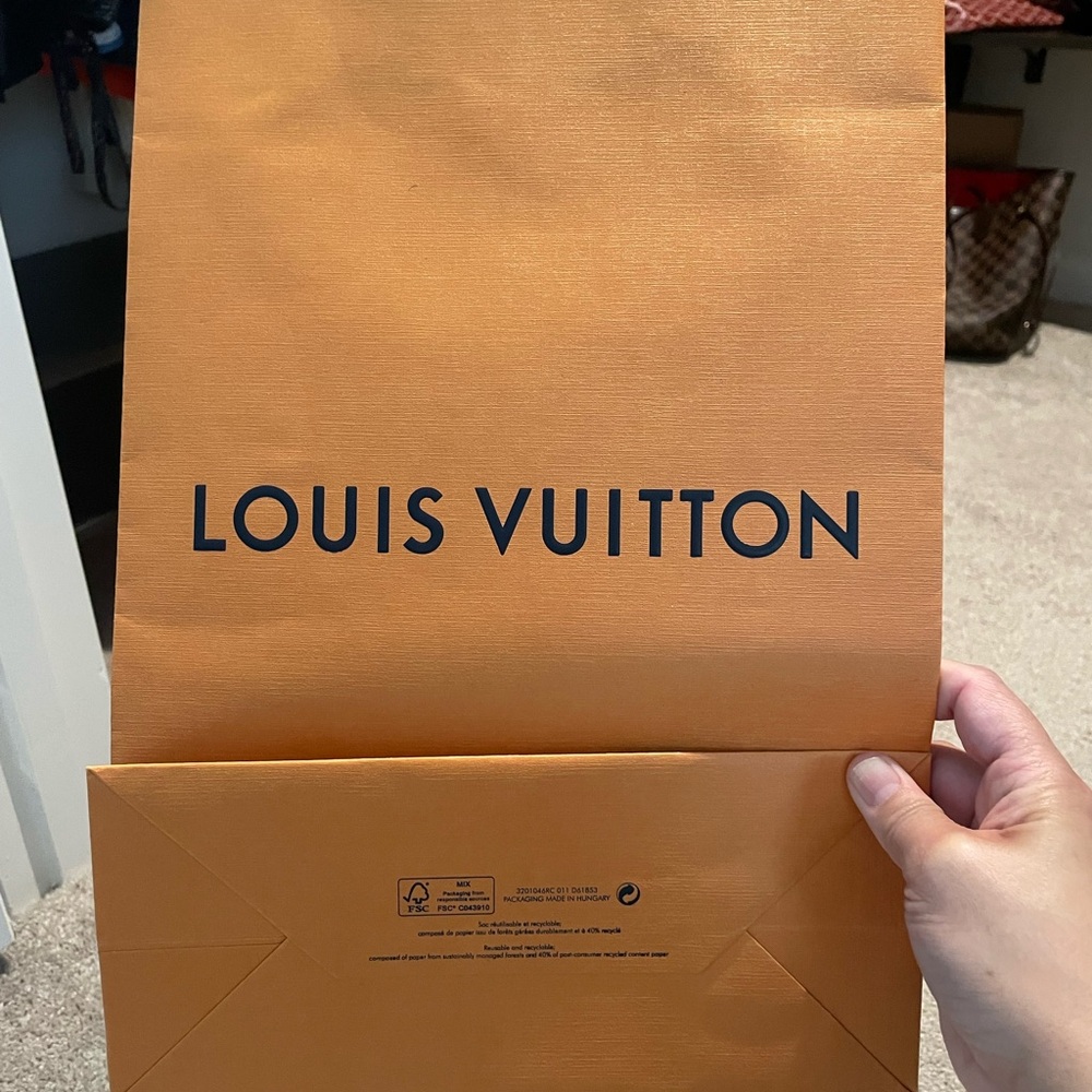 Louis Vuitton Orange Shopping Bag
